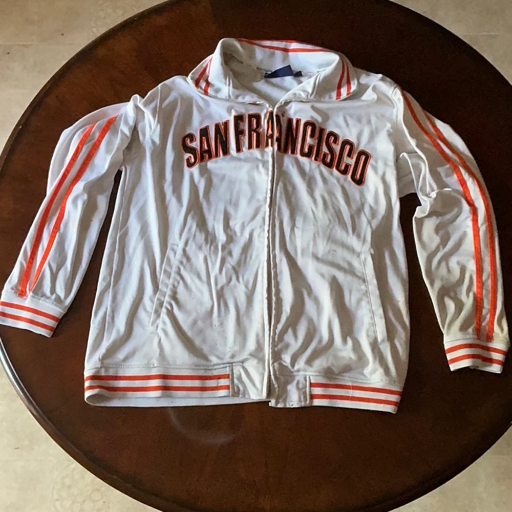White and Orange San Francisco Jacket